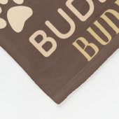 Personalized Photo Names | Brown Dog Blanket (Corner)