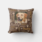 Personalized Photo Names | Brown Dog Pillow