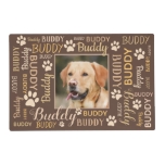 Personalized Photo Names | Brown Dog Placemat at Zazzle