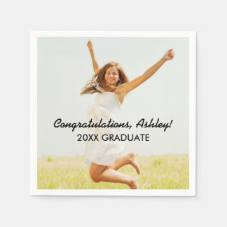 Personalized Photo Napkins | Congratulations