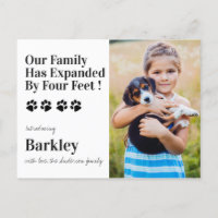 Personalized Photo New Pet Dog Puppy Shower 