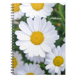 Personalized Photo Notebook With Daisy