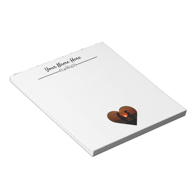 Personalized Photo Notepad With Name (Angled)