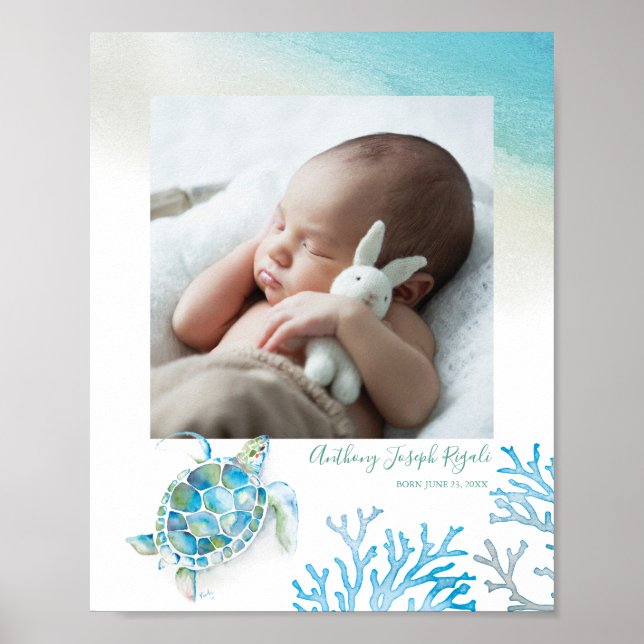 Personalized Photo Nursery Wall Art (Front)