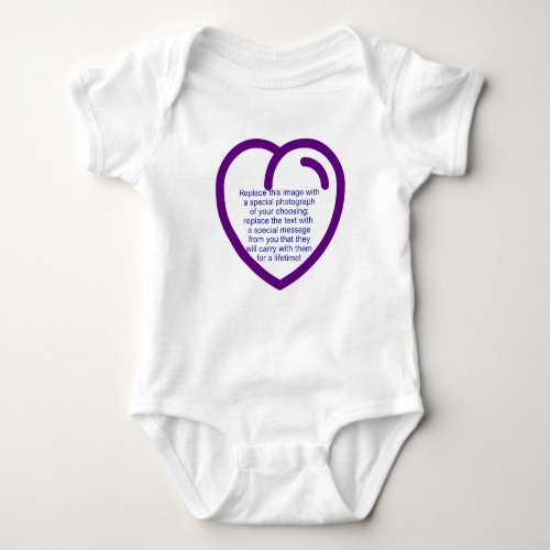 Personalized Photo Onsie Grandmas Little Angel Baby Bodysuit