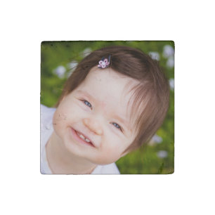 Personalized photo or art stone magnet