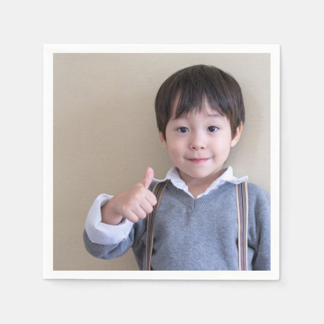 Personalized Photo or Image Napkins (Front)