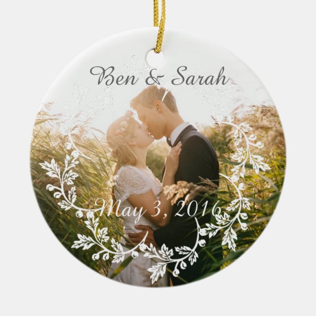 Personalized Photo Ornament (Front)