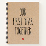 Personalized Photo Our First Year Together Journal at Zazzle