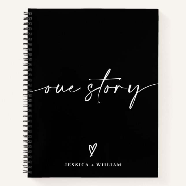 Personalized Photo Our Story Couple Journal (Front)