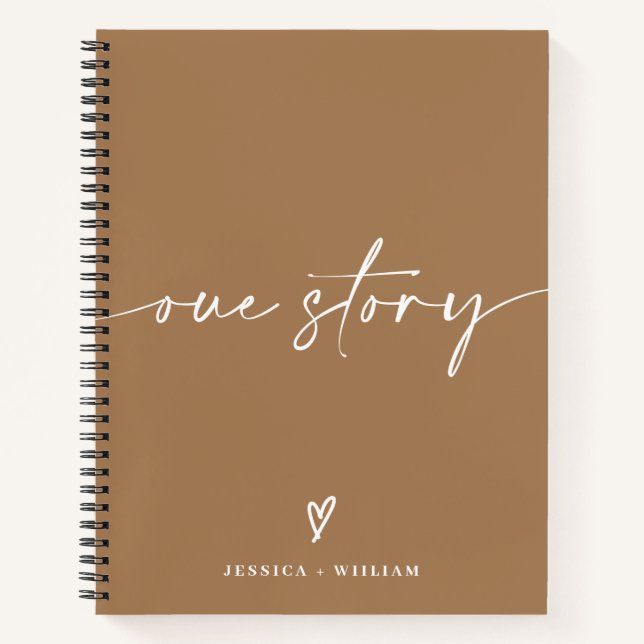 Personalized Photo Our Story Couple Journal (Front)