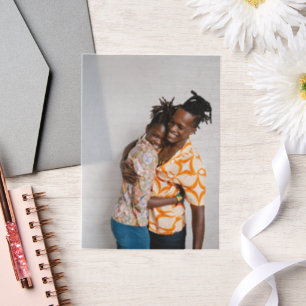 Personalized Photo Overlay Vellum Invitations