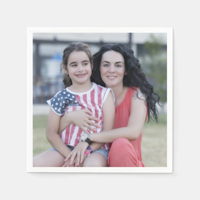 Personalized photo paper napkin Make your own! (Front)