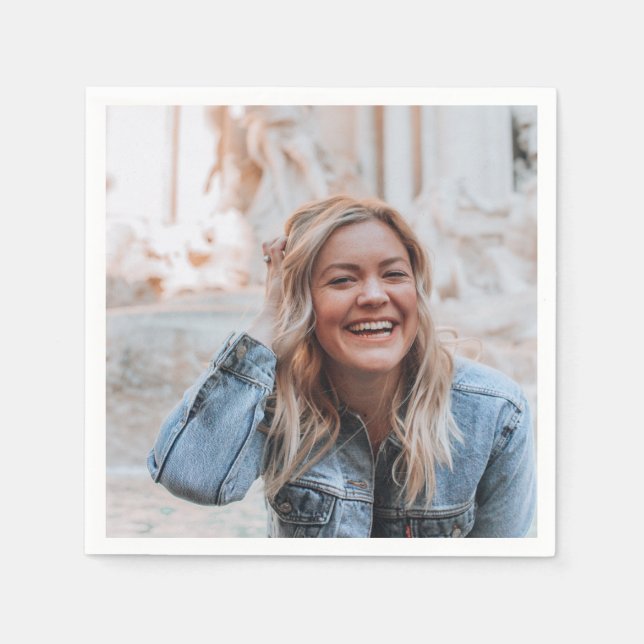 Personalized Photo Paper Napkins (Front)