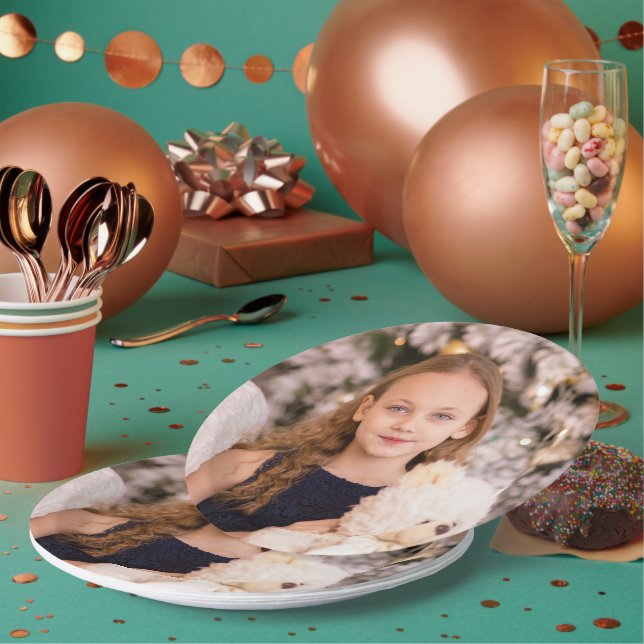 Personalized Photo Paper Plate (Multi)