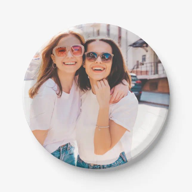 Personalized Photo Paper Plates Zazzle