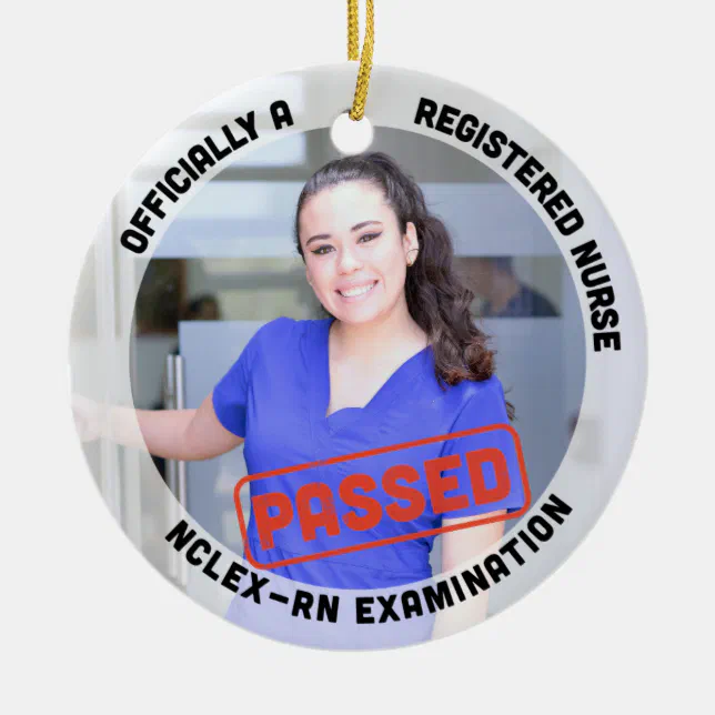 personalized photo passed nclex rn exam nurse gift ceramic