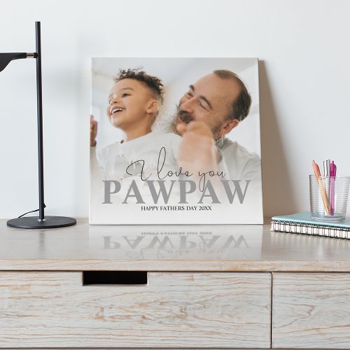 Personalized Photo Pawpaw Plaque