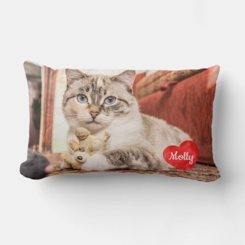 Personalized Photo Pet Dog Family Cat Template Lumbar Pillow - Celebrate your best friend with a personalized Pet Pillow . Can be made for Dog Pillows or Cat Pillows, of best friends and grandparents.
Personalized Photo Pet Dog Family Cat Template Lumbar Pillow.