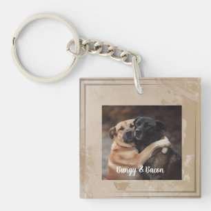 Personalized photo pet dog Lover Keychain