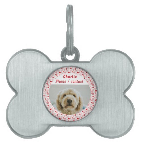 Personalized photo  pet ID tag