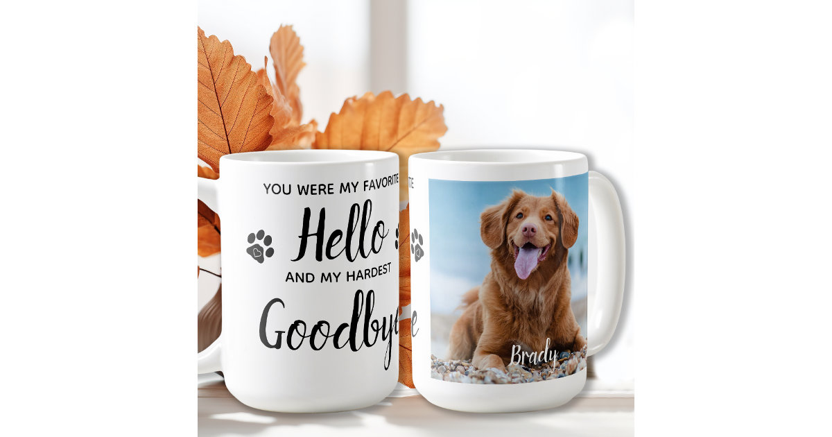 Personalized Photo Pet Memorial Coffee Mug Zazzle