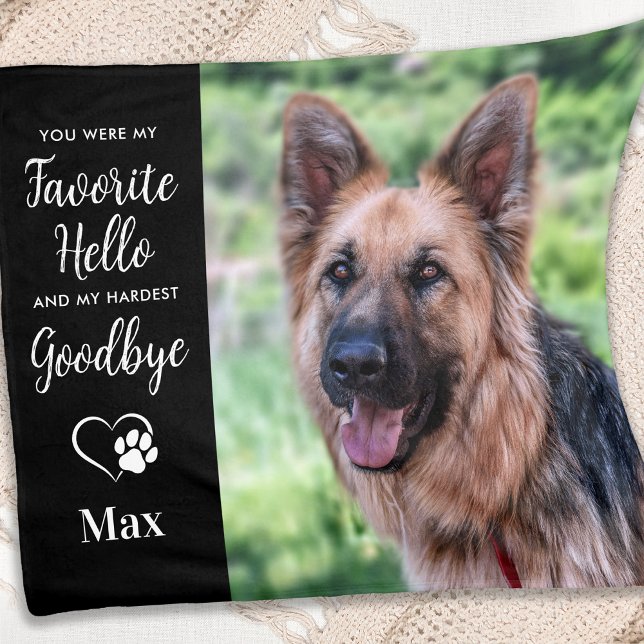 Personalized Photo Pet Memorial Fleece Blanket (Creator Uploaded)
