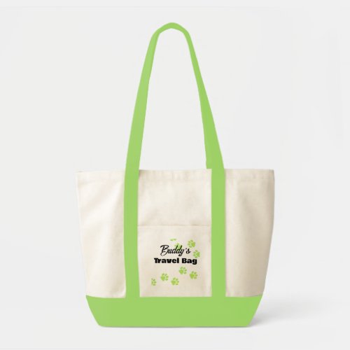 Personalized Photo Pet Travel Tote Bag_ Lime