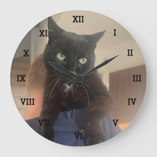 Personalized Photo Pets Family Create your own Large Clock
