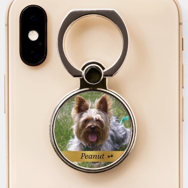 Personalized Photo Phone Ring Stand (Close Up)