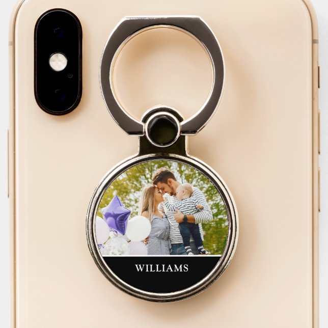 Personalized Photo Phone Ring Stand (Close Up)