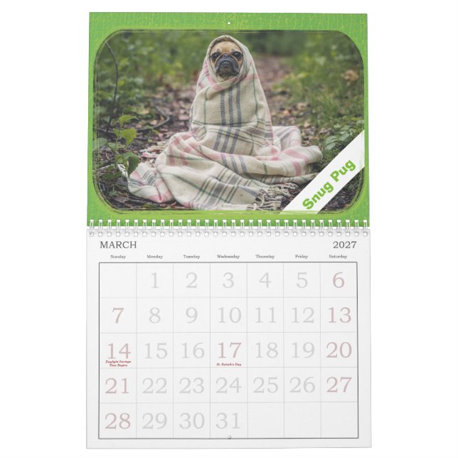 Personalized Photo Picture Adventure Calendar (Mar 2027)