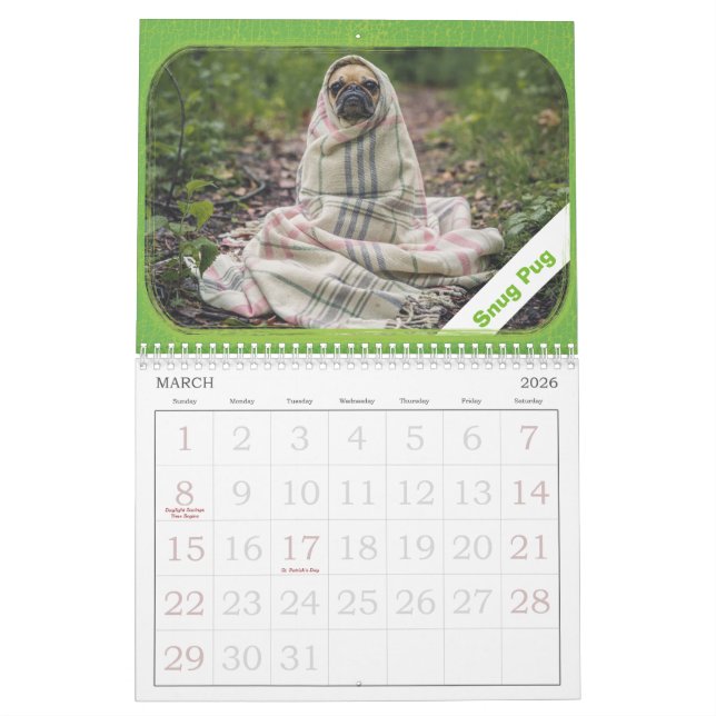 Personalized Photo Picture Adventure Calendar (Mar 2026)