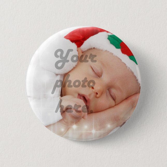 Personalized photo pinback button (Front)