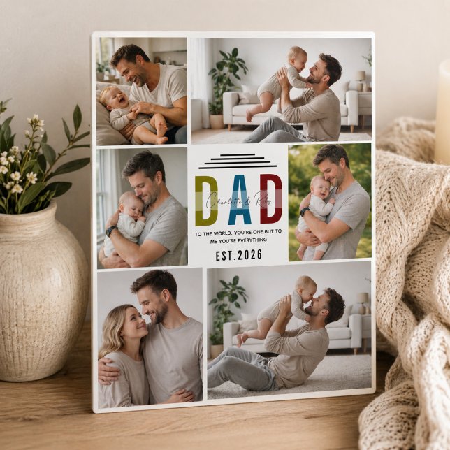 Personalized Photo Plaque | Our First Father’s Day (Personalized Photo Plaque | Our First Father’s Day)