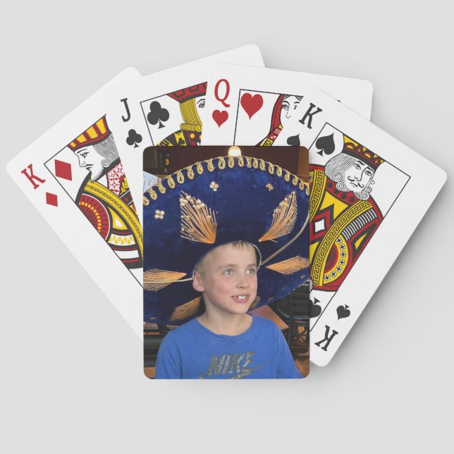Personalized Photo Poker Cards (Back)