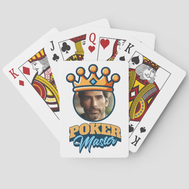 Personalized Photo Poker Master Customized Gift Cards (Back)