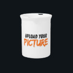 Personalized Photo Porcelain Pitcher<br><div class="desc">Create a unique centerpiece with this personalized photo porcelain pitcher. Perfect for serving beverages,  displaying flowers,  or gifting to loved ones. Add your favorite photos to make it a one-of-a-kind keepsake. Stylish,  durable,  and ideal for weddings,  birthdays,  or home décor.</div>