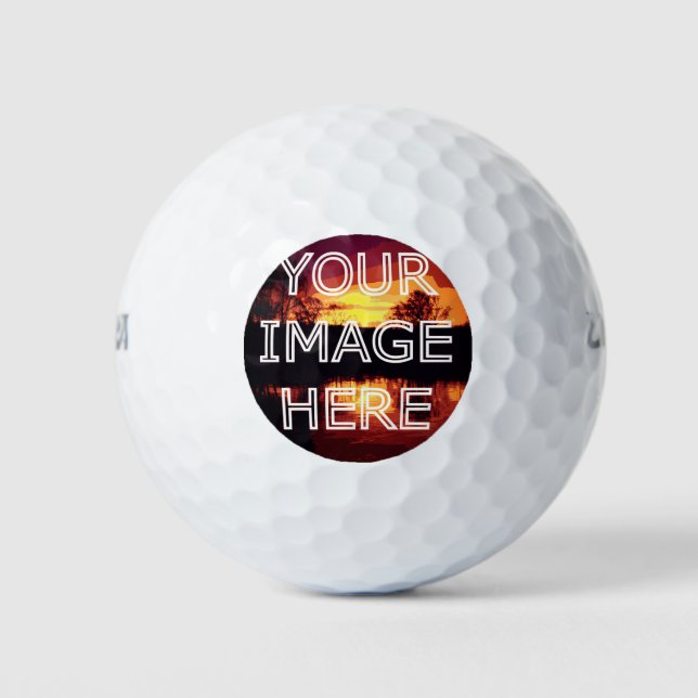 Personalized Photo Printed Golf Balls (Front)