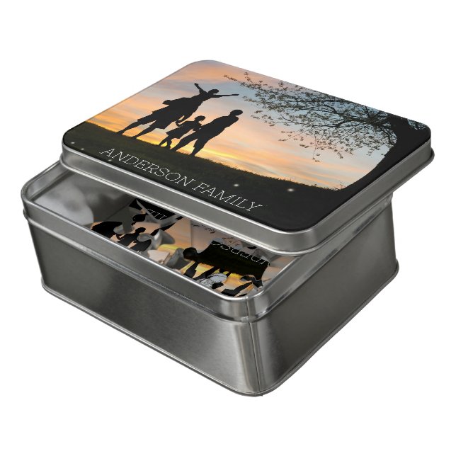 Personalized Photo Puzzle with Names (Lid Open)