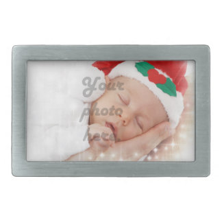 Personalized photo rectangular belt buckle