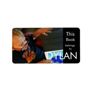 Personalized Photo Rectangular Bookplate