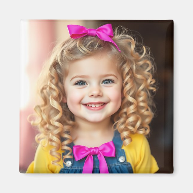Personalized Photo Refrigerator  Magnet (Front)