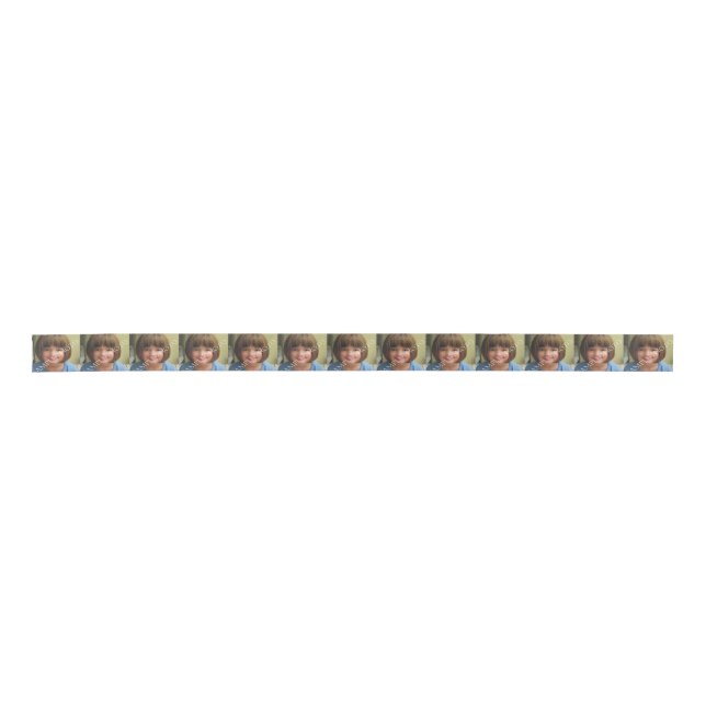 Personalized photo ribbon. Make your own! Satin Ribbon (Front)
