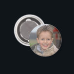 Personalized Photo Round Magnet<br><div class="desc">Awesome photo magnet,  just add your favorite image.</div>