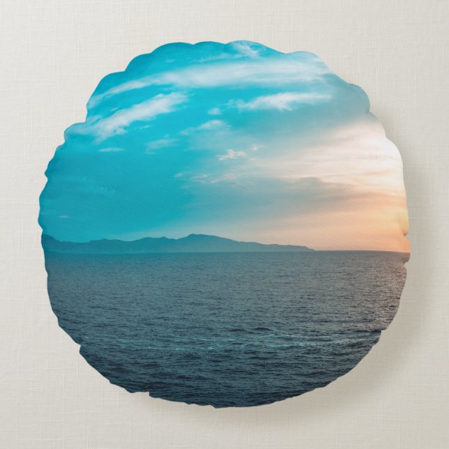 Personalized Photo Round Pillow (Front)