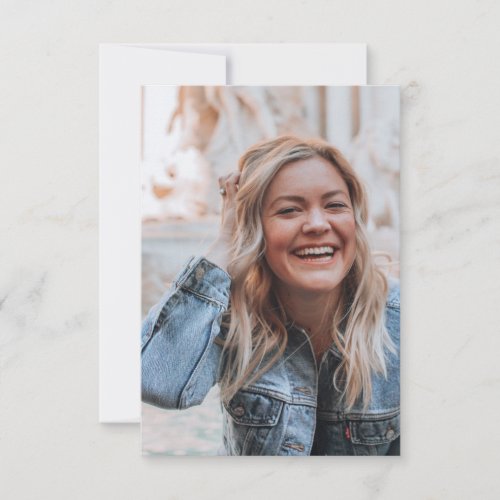 Personalized Photo RSVP Card
