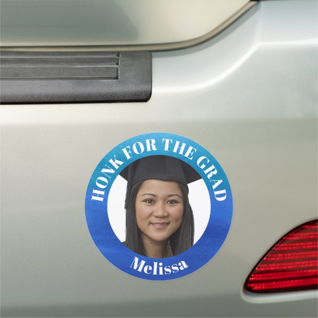 Personalized Photo School Car Parade Graduation Car Magnet (In Situ)
