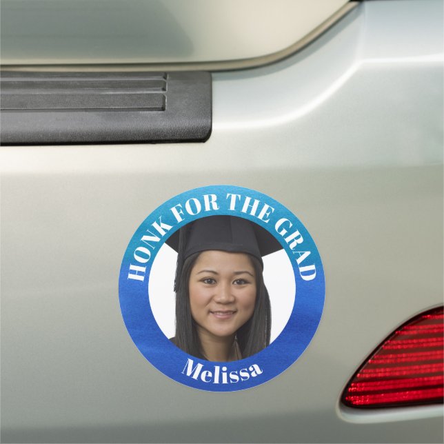 Personalized Photo School Car Parade Graduation Magnet (In Situ)