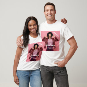 Personalized Photo Script Graduate T-Shirt